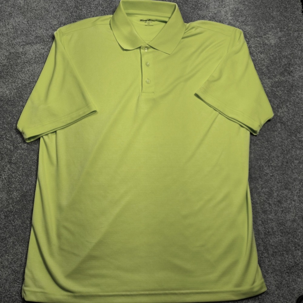 Tommy Armour‎ Dri-Logic Golf Polo Shirt Mens Large Performance Green